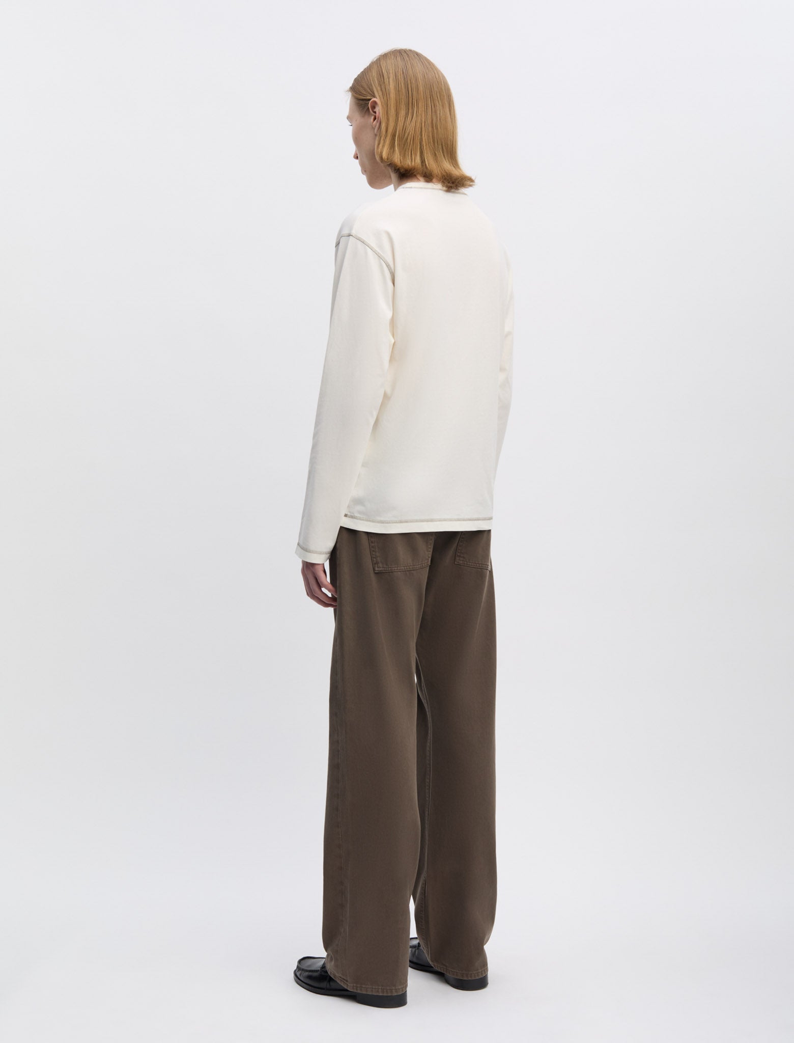 ANOTHER T-Shirt 3.0, White/Brown - ANOTHER ASPECT