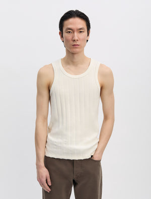 ANOTHER ASPECT TANK TOP 1.0 白 Mサイズ ANOTHER Tank Top 1.0, Antique White - ANOTHER ASPECT