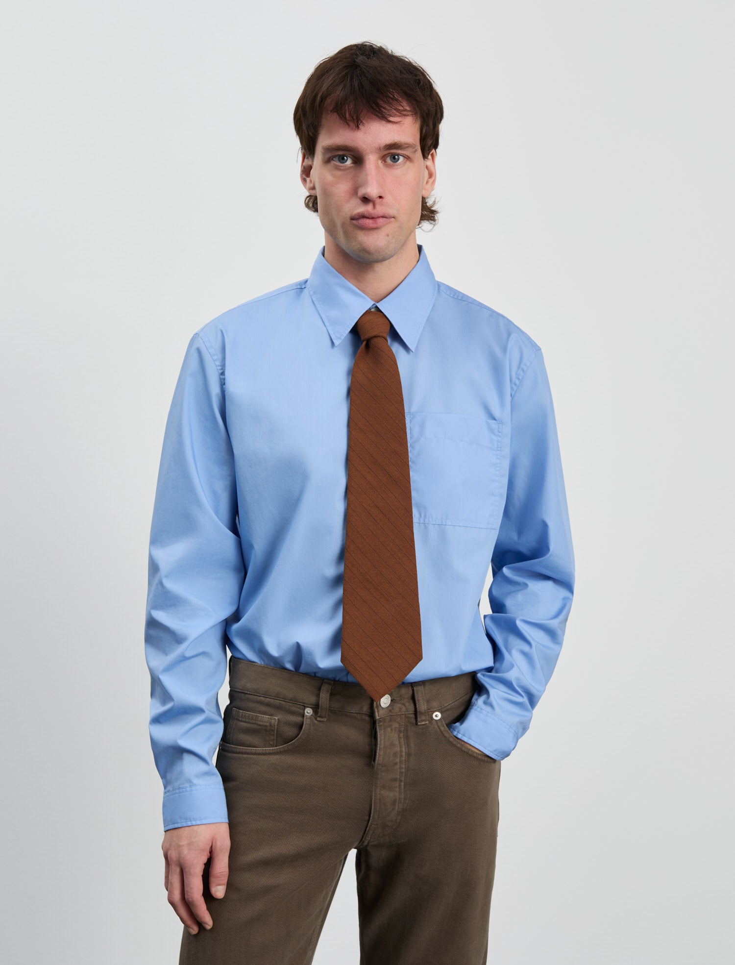 ANOTHER Tie 1.0, Brown Stripe
