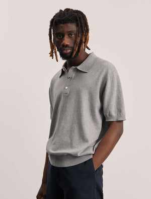 ANOTHER Polo Shirt 3.0, Light Grey Melange