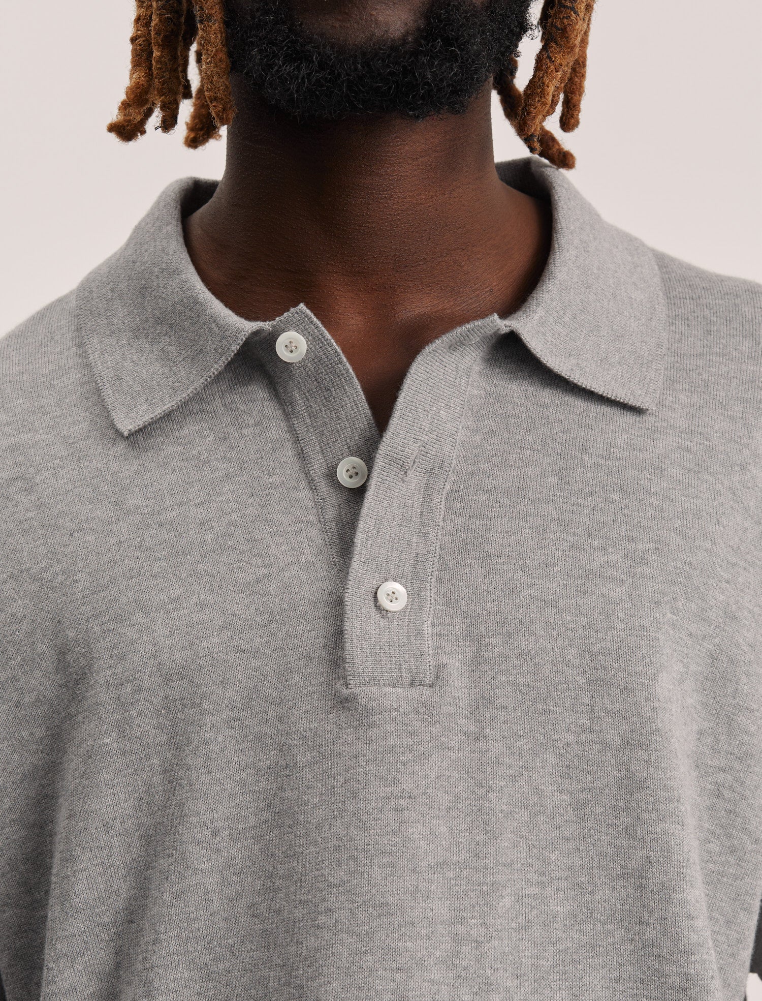 ANOTHER Polo Shirt 3.0, Light Grey Melange